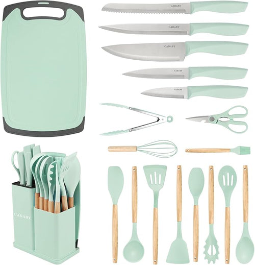 19 PCS Kitchen Cooking Utensils Set, 11 Pieces Silicone Cooking Utensils Set 6 by CADABY