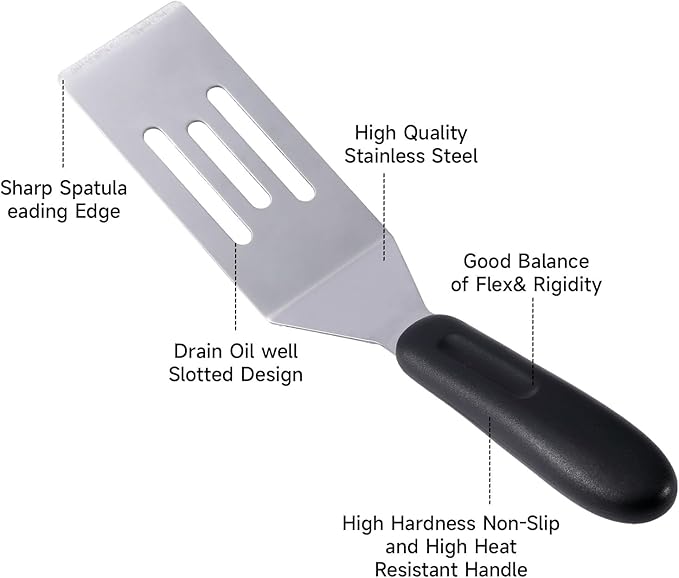 2 Pack Mini Spatula Stainless Steel Small Spatula - Image 6