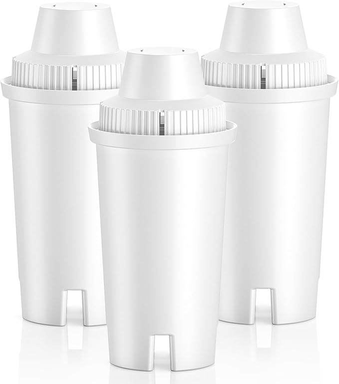 3 Pack Replacement for Brita® Water Filter Pitchers and Dispensers, Classic OB03 by Cabiclean