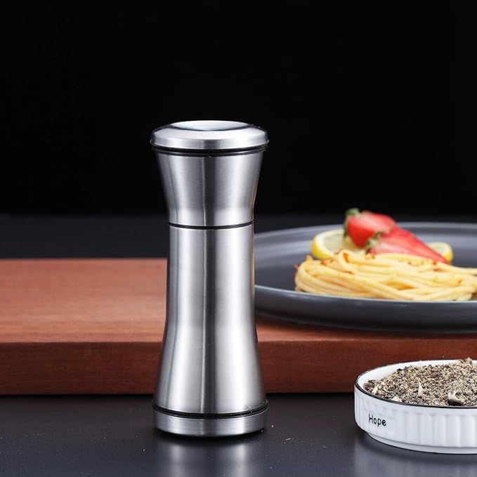 Kyraton Salt and Pepper Shakers, Stainless Steel Salt and Pepper Grinders - Image 2