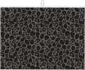 Black Grey Leopard Print Dish Drying Mat Cheetah Wild Animal Dark Skin Drying by Unknown