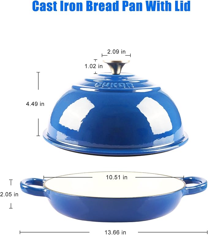 CUKOR 7QT Dutch Oven Pot With Lid, Enameled Cast Iron Dutch Oven - Image 2