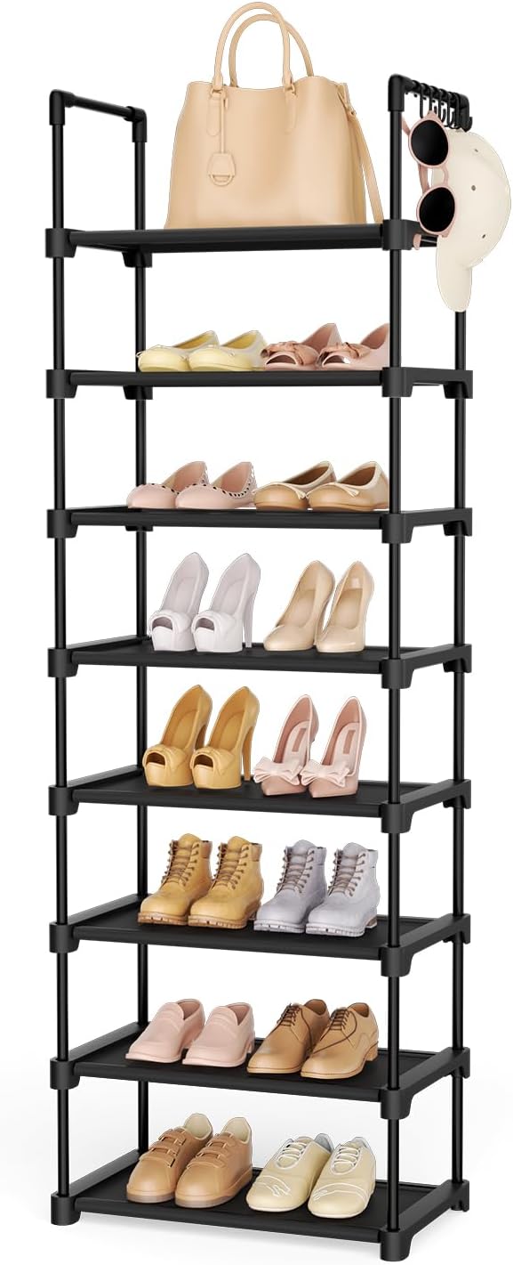 LANTEFUL Tall Shoe Rack 8 Tiers, 16-20 Pairs Shoe and Boots Organizer Storage by LANTEFULforTidyingHouse