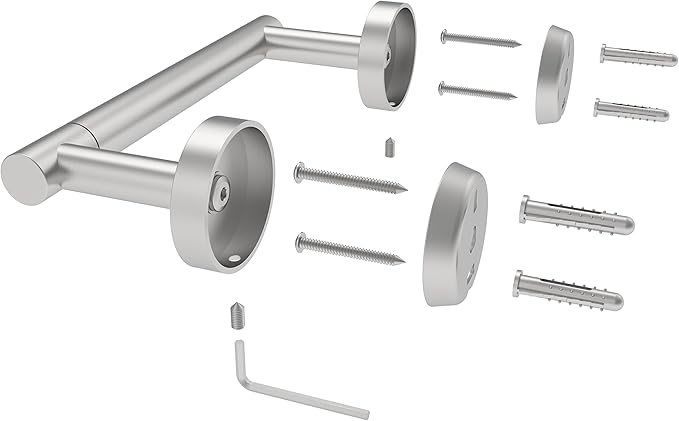 RARXTR Bathroom Toilet Paper Holder Wall Mount SUS304 Stainless Steel Double - Image 6