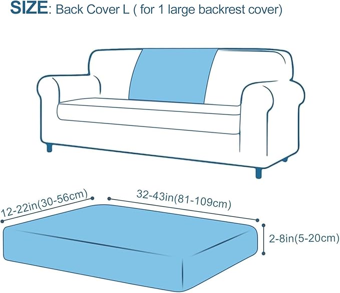 Smiry Printed Couch Cushion Covers, Stretch Soft Couch Covers - Image 6