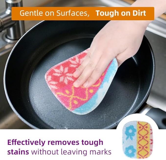 Amarelle Scrub, Eco-Friendly Reusable Dish Scrubbers - Image 6