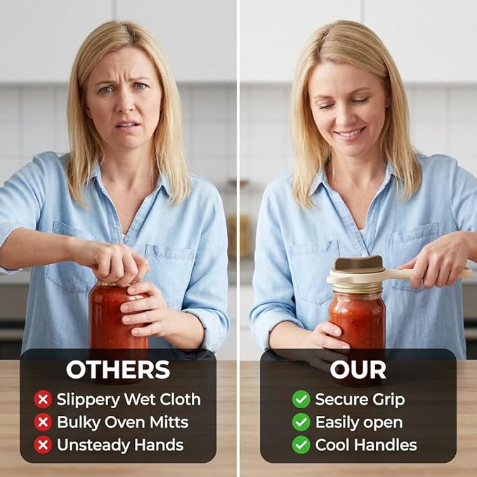 4-in-1 Jar Opener for Seniors -Adjustable Lid Opener - Image 7
