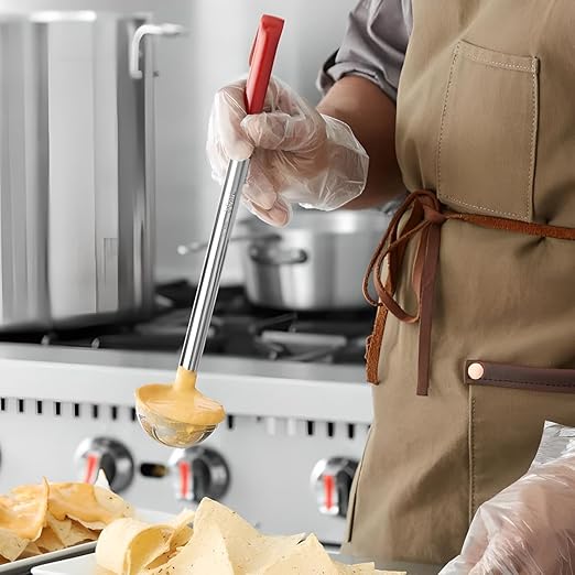OCS Parts Professional Series Stainless Steel Culinary Ladle | 2 Ounce | Heat - Image 2
