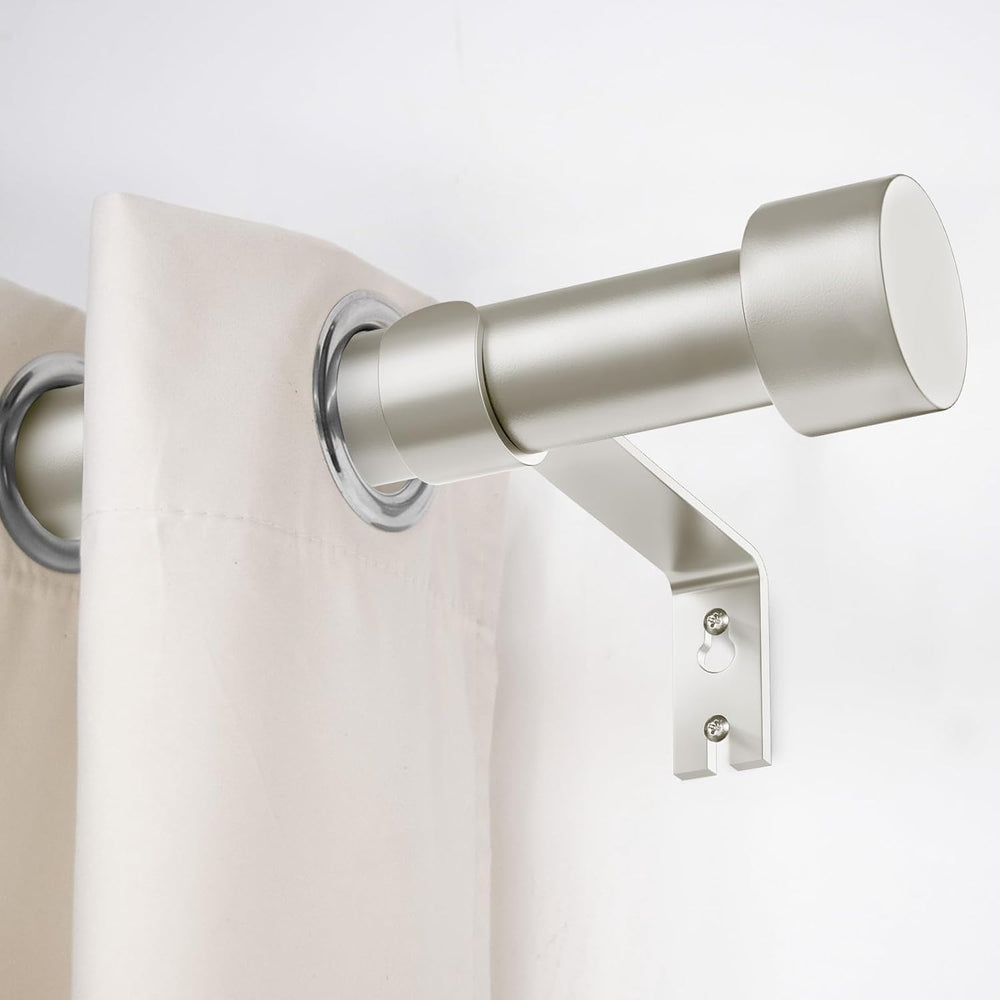 2 Pack Curtain Rods for Windows 28 to 48 Inch(2.3-4ft), 1 Inch Brushed Nickel...