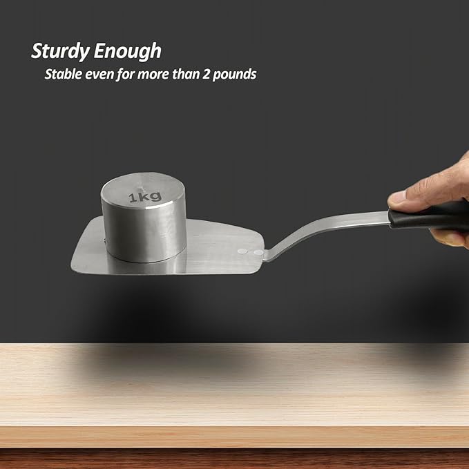 Stainless Steel Flexible Spatula Solid Turner, XiaoZu Thin Metal Spatula - Image 4