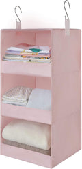 GRANNY SAYS 3-Shelf Hanging Closet Organizer, Collapsible Closet Hanging Shelves by GRANNYSAYS