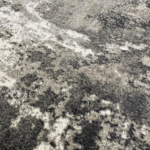LUXE WEAVERS Abstract Fringed Area Rug Gray 5x7