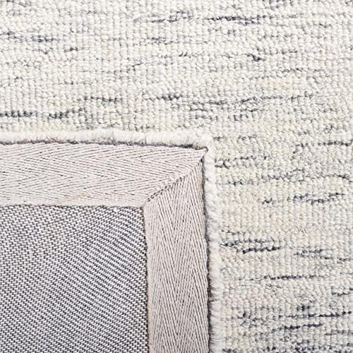SAFAVIEH Abstract Wool Area Rug 5'x8', Modern Grey & Ivory ABT478F