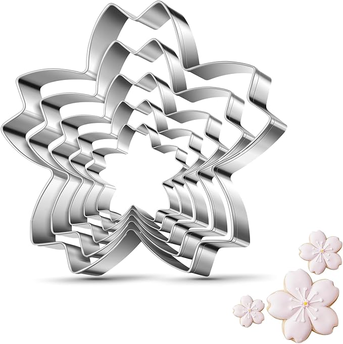 Cherry Blossoms Flower Style Cookie Cutter Christmas Biscuit Cutters New Year’s by Tmflexe