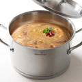 HOMICHEF 3.5QT Silver Nickel Free Stainless Steel Stockpot by HOMICHEF