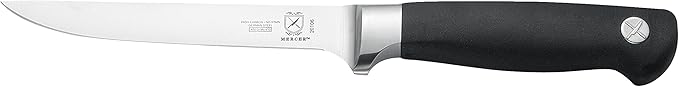 Mercer Culinary M20050 Genesis 6-Piece Wood / Glass Knife Block Set - Image 9