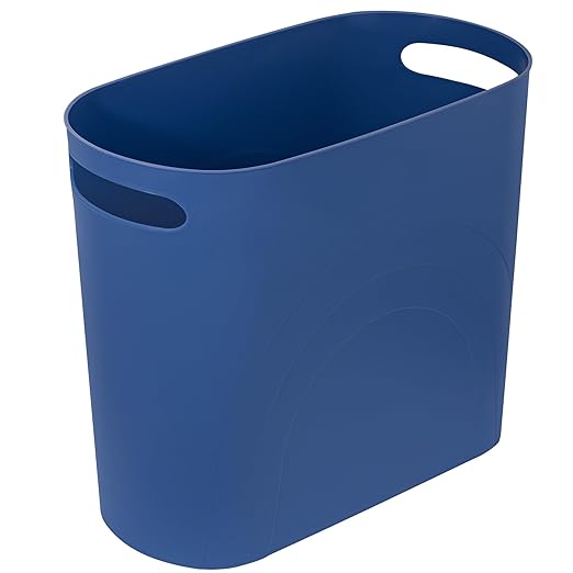 rejomiik Small Trash Can, 3.5 Gallon Slim Garbage Can Plastic Waste Basket by rejomiik