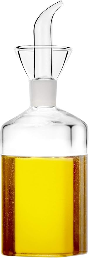 8 ounce/240 ml No Funnel Needed Olive Oil & Vinegar Dispenser Glass Cruet by CareforYourHealth