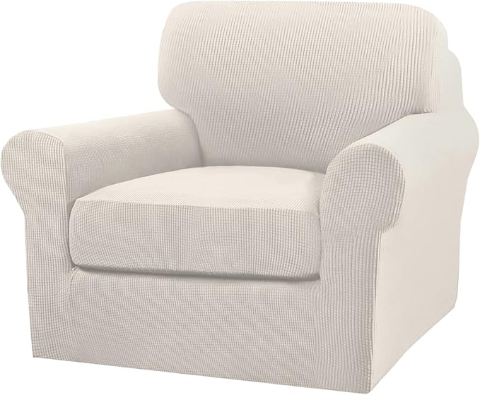 Turquoize 2 Piece Chair Covers for Living Room Armchair Couch Cover by Turquoize