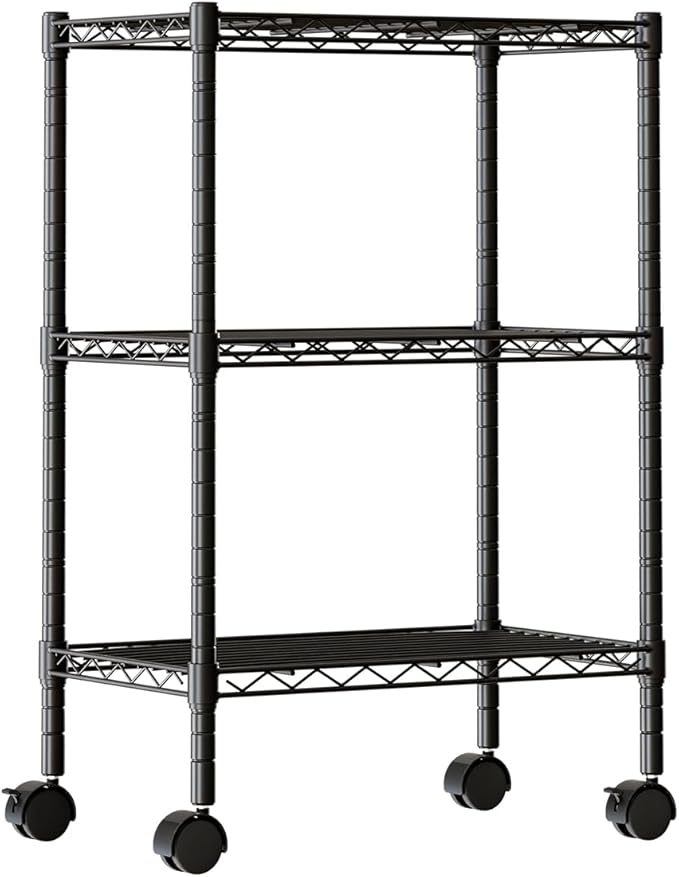 DUMOS 3-Tier Metal Wire Storage Shelves, Adjustable Standing Storage Rack Shelf by DumosLifestyle
