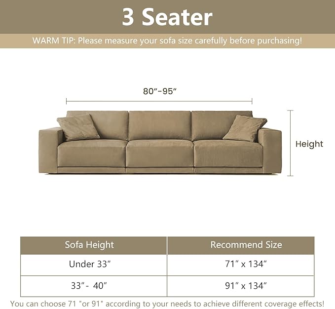 MYSKY HOME Couch Covers for Sofa, Dog Couch Cover Protector, Dark Grey Lines - Image 8