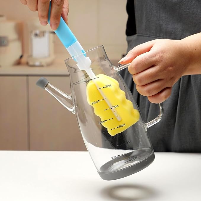 Oil Dispenser for Kitchen, 34OZ Glass Oil Bottle - Image 2