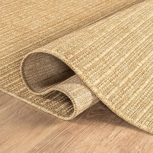 Washable Easy Jute Rug 9x12 Indoor Outdoor Rug Striped Fiber Rug Area Rug Boh...