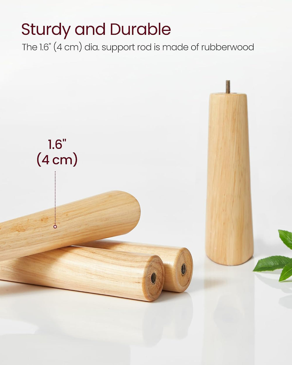 VASAGLE Solid Wood Coat Rack, Free Standing Tree-Shaped Coat Rack with 8 Hook...