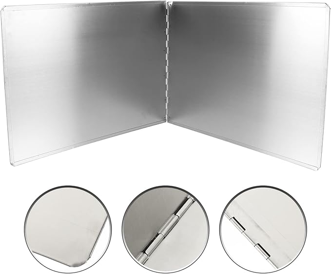 Kichvoe Stainless Steel Oil Splash Baffle 31.49X11.81 Inch Foldable Stove - Image 8