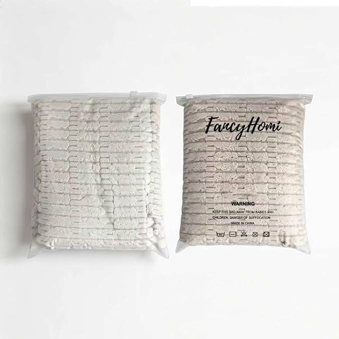 Fancy Homi 4 Packs Neutral Decorative Throw Pillow Covers 16x16 Inch - Image 9