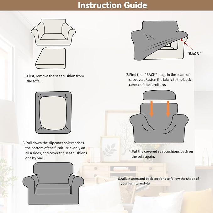 WEERRW Velvet Stretch Chair Sofa Slipcover - Image 6