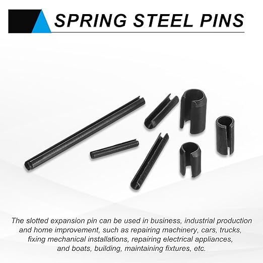 MECCANIXITY 120Pcs Slotted Split Roll Pins 2/25 Inch Dia. 3/10 Inch Length - Image 5