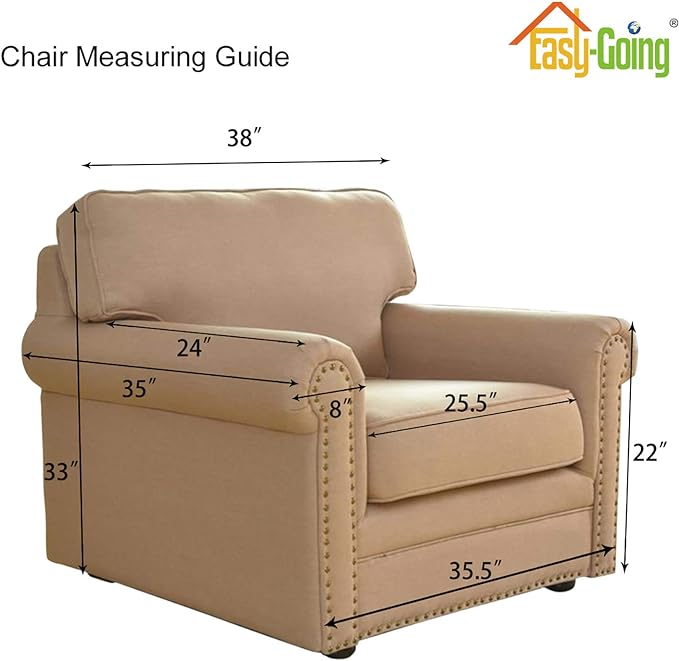 Easy-Going Stretch Chair Sofa Slipcover 1-Piece Couch Sofa Cover Furniture - Image 4