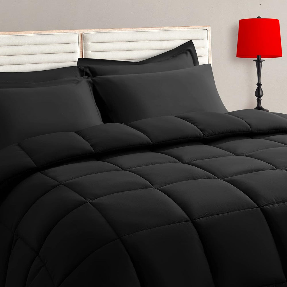 TAIMIT Twin Size Comforter Set - 5 Pieces, Bed in a Bag Bedding Sets with All...
