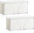 2PCS Paper Towel Dispenser Countertop Acrylic Clear Paper Towel Holder by AFOROEOA