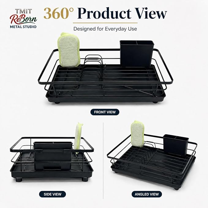 Metal Dish Drying Rack for Kitchen Counter, Sink Organizer