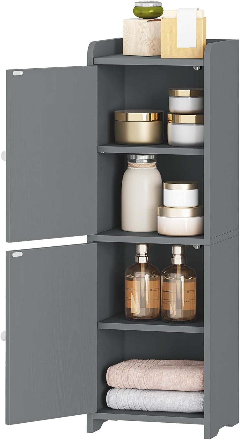 Hzuaneri Bathroom Storage Cabinet, Small Corner Floor Cabinet with 2 Doors | ...