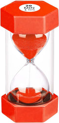20 Minute Hourglass Sand Timer, Plastic Hexagon Hourglass Sand Clock 20 Min by YLTIMER