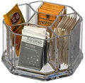 Acrylic Tea Bags Holder Coffee Sugar Bag Case Guest Room Organizer Storage by Yakri