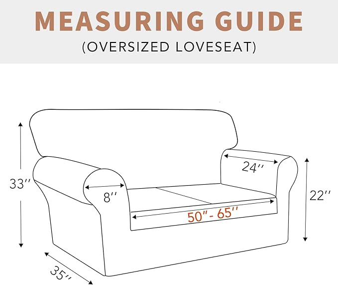 Easy-Going 100% Waterproof Oversized Loveseat Couch Cover, Dual Waterproof Sofa - Image 6
