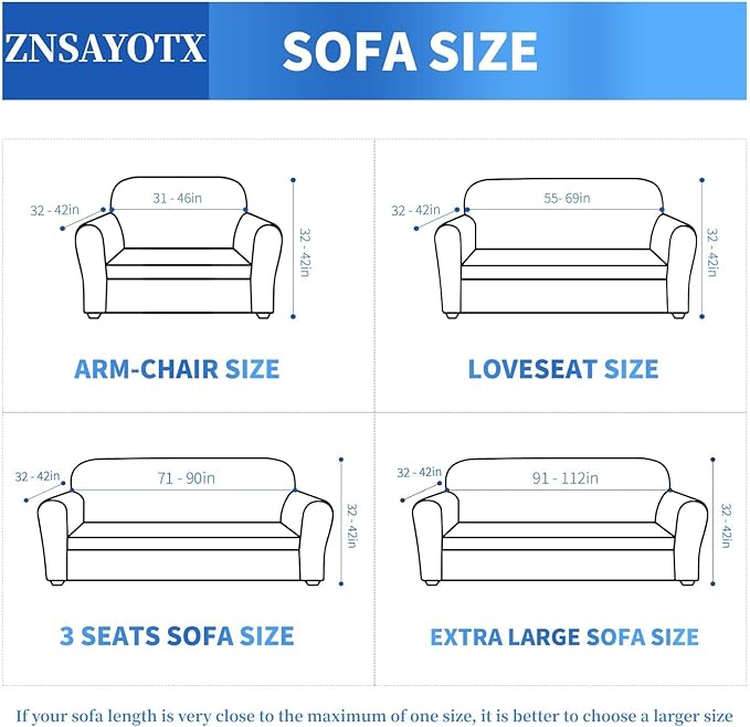 ZNSAYOTX 1 Piece Jacquard Chair Slipcovers - Image 5