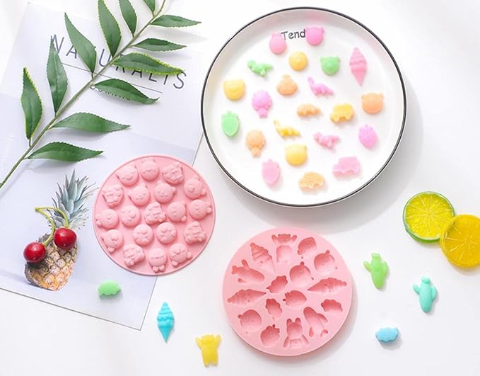 Cute Ice Cube Trays Silicone Chocolate Mold Wax Melt Molds Easy Release Ice - Image 5