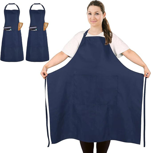 2 Pcs Plus Size Chef Apron, Unisex Professional Apron by FunChaos