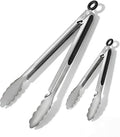 Stainless Steel Grill Tongs Set, Heat Resistant Metal Food Tongs by Unknown