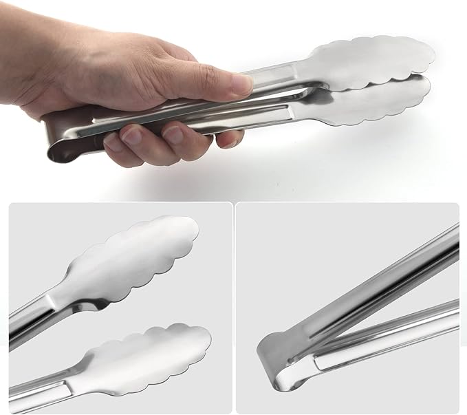 Stainless Steel Food Tongs - Image 3