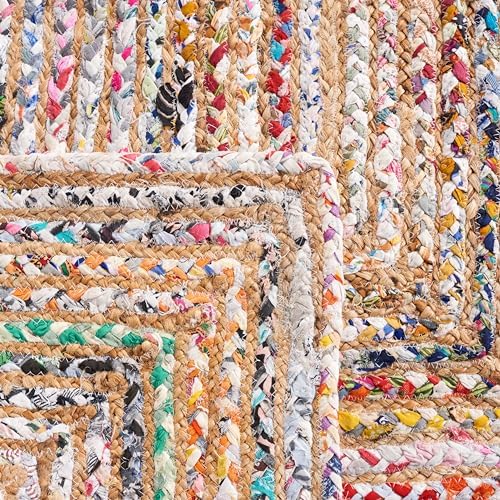 SAFAVIEH Cape Cod Area Rug 5x8, Jute Textured Beige & Multi CAP202B