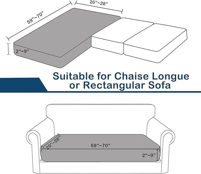 Water Repellent Sofa Seat Slipcovers Stretch Cushion Covers, Seaters Replacement - Image 4