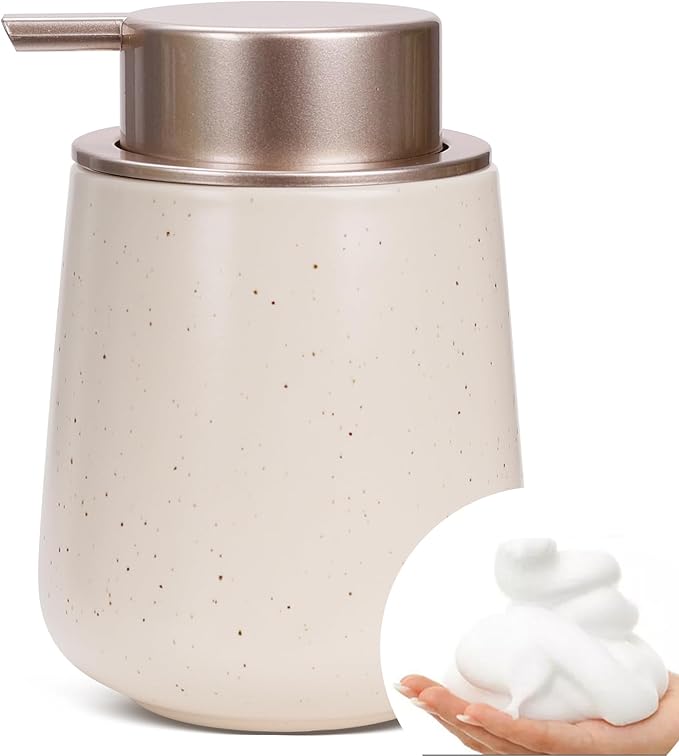Bosilunlife Ceramic Foaming Soap Dispenser - 12 oz Foam Hand Wash Dispenser by BosilunLife