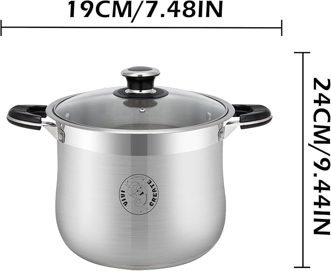 Vivicreate 9 Quart Stainless Steel Stock Pot - Image 2