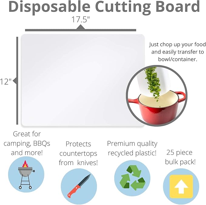 Crown Display 25 Count Premium Quality Disposable Cutting Boards ~17 Inch X 12 - Image 7